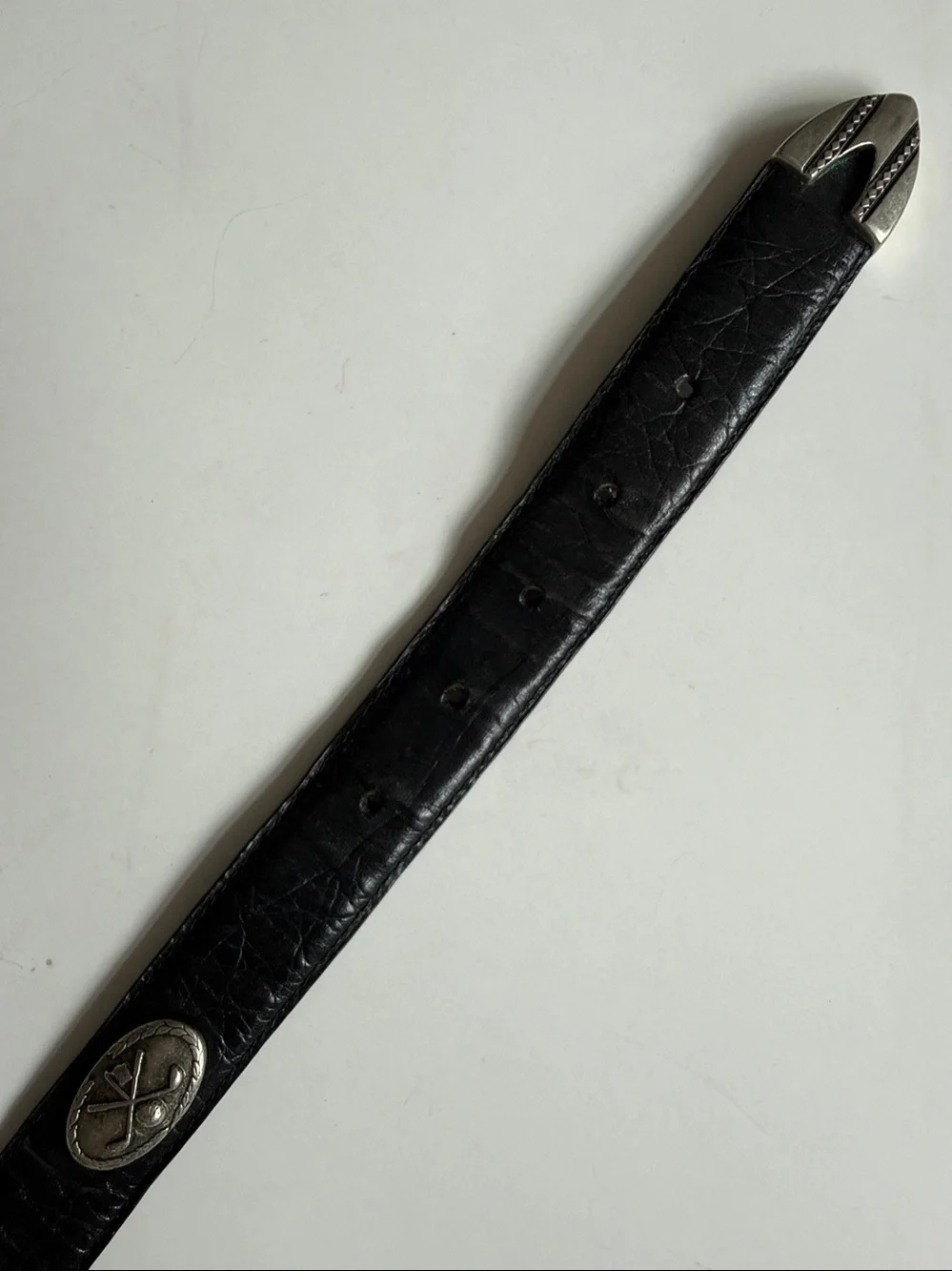 Men’s Leather Golf Belt Black